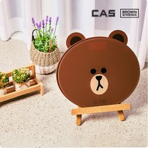 카스 귀염뽀짝 반전 매력 라인프렌즈 브라운 체중계