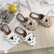 도오빠 여성 가죽 블로퍼 뮬 슬리퍼 샌들 단화 플랫슈즈 펀칭 리본 빈티지 반편한 봄 여름 여자 블로퍼
