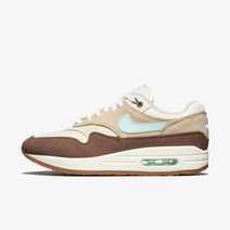 국내매장용 나이키 에어맥스 1 프리미엄 성인공용 신발 미디엄 브라운/민트 폼 FD5088-200 운동화 스니커즈 슈즈