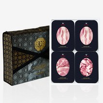 [제주사랑축산]한라산도야지 제주 흑돼지 명절 선물세트 4호 오겹살 목살 찌개용 고기 2kg, 1세트