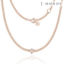 14K/18K 폴라리스 커브체인 심플 큐빅 레이어드 목걸이 여자친구 기념일 데일리 선물