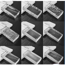 야외파티션 거실파티션 가벽인테리어울트라 화이트 아이스 크리스탈 그레인 유리 벽돌 솔리드 핫멜트 파티, 02 100x100x50mm