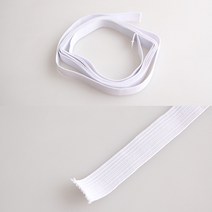 치마 바지 허리 밴드 만들기 DIY 밴딩 고무줄 흰색 16, 기본