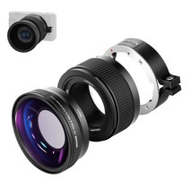 Sony zv1 카메라 2-in-1 18mm HD 광각 앰프용 neewer 광각 렌즈 확장 튜브가 있는 10x 매크로 추가 렌즈