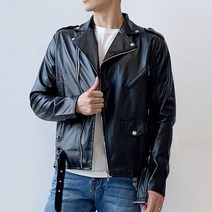 남성가죽자켓 남자 가죽 자켓 외투 남성 점퍼 아우터 블랙 HJ