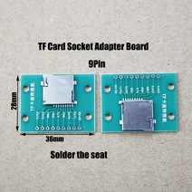 pcs TF 카드 소켓 어댑터 보드 9P 자기 탄성 6mm SD 회로 PCB WP-39, 01 9 마력
