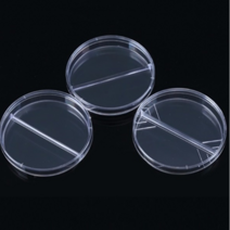 오피스안 Partition Petri Dish(90x15mm)2분할패트리디쉬(BI 5mm)(10개입 샤알레 세균배양샬레sp10192