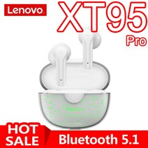 초소형 블루투스 오픈형 무선 이어폰 Lenovo XT95 Pro 무선 헤드폰 블루투스 이, 22 XT95Pro-2 White