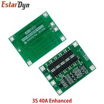부품 개발 호환 보드 3S 4S 40A 60A 리튬 이온 배터리 충전기 18650 BMS 드릴 모터 11.1V 12.6V/14.8V 16.8V 향상/균형, 3S 40A Enhanced