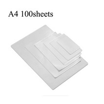 코팅기 라미네이팅기 소형 가정용 미니 사무용 70mic 열 필름 파우치 투명, 4A 100매 7mic