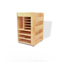 스케치북장 미술 교구장 원목 이동식 종이 수납, 판매 카운터 90x30x80CM