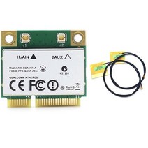 Atheros QCA6174 1200M 2.4G / 5G 듀얼 주파수 미니 PCIE 무선 네트워크 카드 블루투스 4.1 2 IPEX1 안테, 01 White Green
