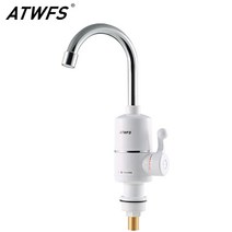 전기 순간 미니 온수기 atwfs tankless electric newest water heater kitchen 인스턴트 온수 탭 히터 업소용 가정용 캠핑 온수기, 디지털 디스플레이