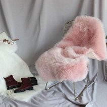 고급 물결모양 따뜻한 장모 러그 젋은감성 양모 소품