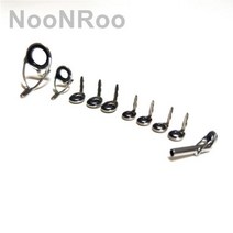 문어낚시대 NooNRoo 배스로드 주조 낚시대 가이드 키트 스테인레스 스틸 DIY 수리 막대, 01 Silver color_03 size 4-1.4