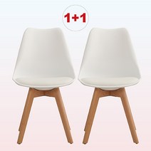 비셀리움 에펠의자 프리미엄 인테리어 카페의자 5컬러, 프리미엄 카멜레온화이트 1+1