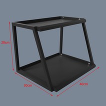 슈퍼 편의점 카운터 너트 껌 스낵 간식 바 카페 진열대, 블랙 2단