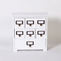 크레디스 우드 7칸 뉴약장 수납함 화이트, 1개