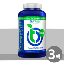 BIO TRUST 바이오트러스트 EPA DHA 알티지 오메가3 크릴오일, 3통, 1회분