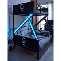 성인벙커침대 원룸 기숙사 원목 성인 수납 책상, H