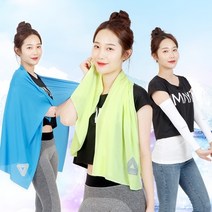 [아이시원]쿨타올 쿨토시 5종세트 대형 소형 스포츠 쿨링 쿨타월(그린/블루 선택가능)(업체별도, 1. 아이시원 5종세트(그린)