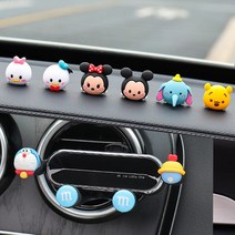 자동차 장식품 디즈니 차량인테리어용품 완전무결 가능 사랑 차량용 대쉬보드 피규어 여성 2413974840, 6개 콤비네이션 _기계 고양이 휴대폰