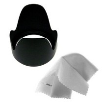 Sony Alpha SLT-A65 Pro Digital Lens Hood (Flower Design) (62mm) + Nwv Direct Microfiber Cleaning Clo, 1