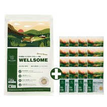 웰썸 그레인프리 동애등에 관절 눈물 피부 곤충사료 3.6kg+1200g