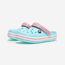 (국내매장판) 크록스 크록밴드 클로그 키즈 CRS207006 ICE BLUE/WHITE