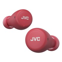 [일본정품] JVC 완전 무선이어폰 이어버드 인이어 이어폰 소형(작은귀) 경량 (3.9g) 최대 15시간 재생 블루투스 버전 5.1 호환 방수기능, 레드