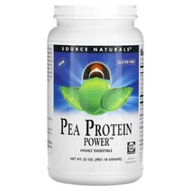 소스 내추럴스 Source Naturals 완두콩 단백질 파우더 907.18g(32oz), 3개