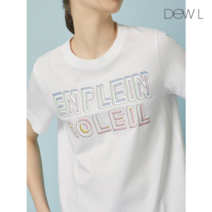 듀엘 글리터 레터링 티셔츠 WH_L232MSM0351331087