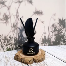 블랙 페더 디퓨저 100ml 고급인테리어 블랙 보틀 실내방향제 차량용 머리안아픈 뷰티풀제이제이 정정아마켓, 민트쇼핑백+1000, 200ml27000원, 08-JJ리치