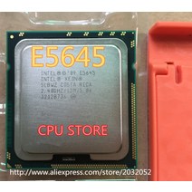 파워딜 인텔 제온 프로세서 E5645 12M 캐시 2.4GHz 5.86 GT s QPI LGA1366 데스크탑 CPU, 한개옵션0