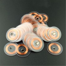 rfid복사기 태그 50/100pcs 125KHz T5577 쓰기 가능 재기록 가능한 구리 코일 투명 코인 카드 키 RFID 근접 EM4305 액세스 제어 복사 복제, [02] 100pcs