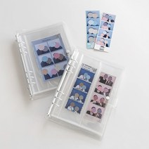 인생 네컷 사진 앨범 스티커사진 바인더 콜북 사진첩 초음파 포토북 엽서 보관함, 1단 앨범