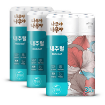 화장지 미래생활 나무야 내추럴 27m 30롤 x 3팩
