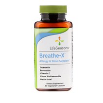 LifeSeasons Breath-X 라이프시즌 브리드엑스 알레르기 및 비염 보조제 히스타민 억제 90정, 1개