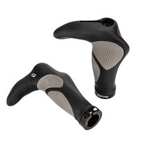 자전거그립 손잡이 뿔 핸들 바앤드픽시 MTB 편안한 자전거 그립 고무 통합 사이클링 핸드 레스트 산악 바 케이싱 외장 충격 흡수, Black Grey