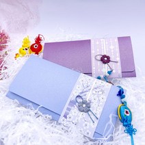 종이배카드 용돈봉투 추석 설날 명절 답례 결혼식 축의금 현금 예단 고급 결혼식 부모님, 2. 꽃 용돈봉투 2종