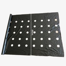 오이망 잡초매트 유공비닐 고구마비닐 멀칭 비닐 천공기 멀칭비닐 유공 비닐하우스자재 농사검정비닐 비닐하우스 농사용비닐 5m 5 구멍 검은 덮개 필름 야채 식물 성장 53, 검은색
