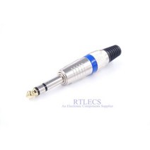 오디오소켓 캐논잭 1 조각 6.35mm 3 극 플러그 TRS 14 
