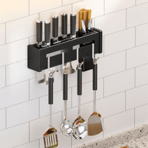 주방 칼꽂이 싱크대 칼블럭 주방용품 정리대 50, 블랙, 60cm
