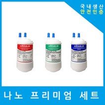 현대큐밍 정수기필터 호환 더슬림플러스 P-P12CS 프리미엄 전체 세트, (PP12CS)L7프리미엄 4인치복합단방향3개