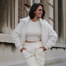 614286 안다르 서스테이너블 쉐르파 후디 자켓 AKWJP01