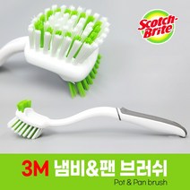 3M 냄비 후라이팬 세척 브러쉬 (무흡집 수세미솔 스텐냄비, 품번6475