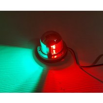 12v LED IP65레드 그린 경고등 요트조명 보트 네비게이션 라이트 데크 마운트 세일링 신호 램프 선박조명 1개