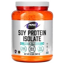 NOW Foods 스포츠 소이 프로틴 아이솔레이트 무맛 단백질 907g(2lbs)