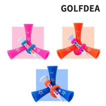 골프디아 티더라 삼발이 골프티 7p, 블루