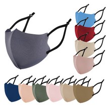 3D 블랙끈 끈조절 패션 프리미엄 마스크 연예인 컬러 마스크 (12 Color), 그린